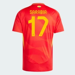 Maglia Calcio Spagna Sarabia #17 Europei 2024 Prima Uomo