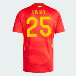 Maglia Calcio Spagna Vivian #25 Europei 2024 Prima Uomo