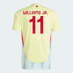 Maglia Calcio Spagna Williams Jr. #11 Europei 2024 Trasferta Uomo