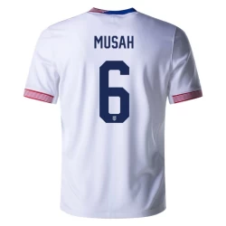 Maglia Calcio Stati Uniti Musah #6 Copa America 2024 Prima Uomo
