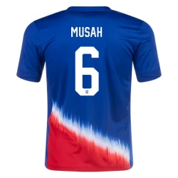 Maglia Calcio Stati Uniti Musah #6 Copa America 2024 Trasferta Uomo