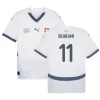 Maglia Calcio Svizzera Behrami #11 Europei 2024 Trasferta Uomo