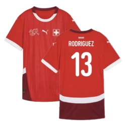 Maglia Calcio Svizzera Rodriguez #13 Europei 2024 Prima Uomo
