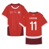 Maglia Calcio Svizzera Steffen #11 Europei 2024 Prima Uomo