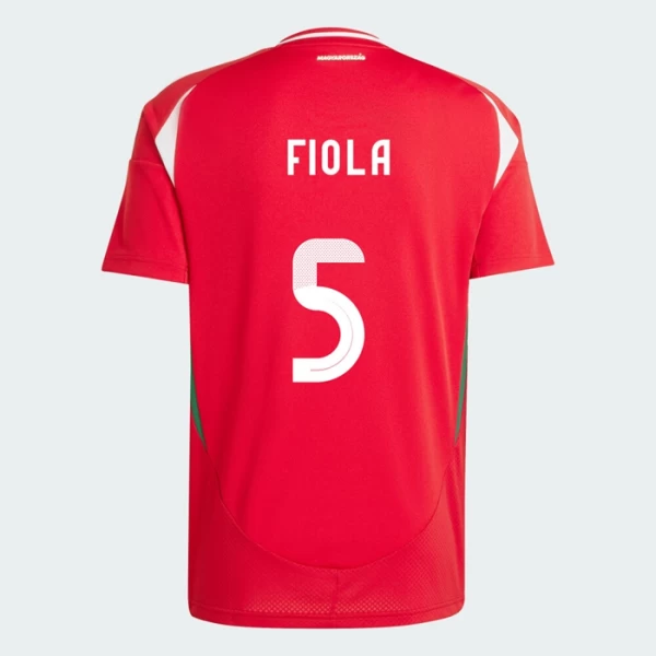 Maglia Calcio Ungheria Attila Fiola #5 Europei 2024 Prima Uomo