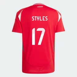 Maglia Calcio Ungheria Callum Styles #17 Europei 2024 Prima Uomo