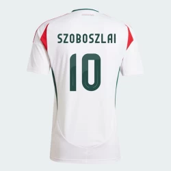 Maglia Calcio Ungheria Dominik Szoboszlai #10 Europei 2024 Trasferta Uomo