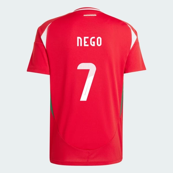 Maglia Calcio Ungheria Loic Nego #7 Europei 2024 Prima Uomo