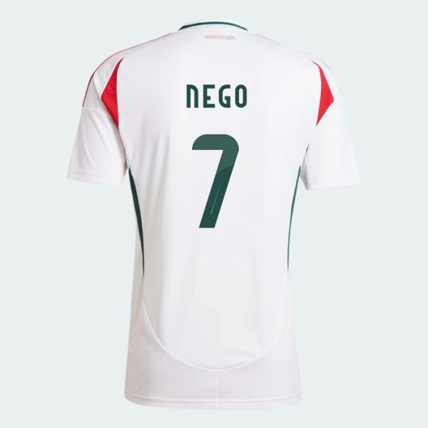 Maglia Calcio Ungheria Loic Nego #7 Europei 2024 Trasferta Uomo