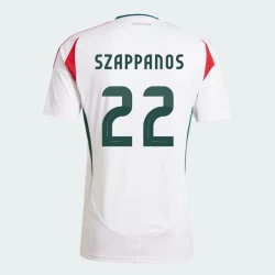 Maglia Calcio Ungheria Peter Szappanos #17 Europei 2024 Trasferta Uomo