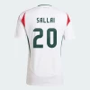 Maglia Calcio Ungheria Roland Sallai #20 Europei 2024 Prima Uomo