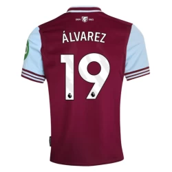 Maglia Calcio West Ham United Alvarez #19 2024-25 Prima Uomo