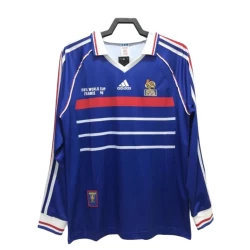 Maglia Francia Retro 1998 Prima Uomo Manica Lunga