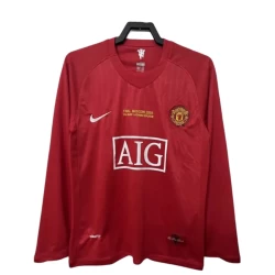 Maglia Manchester United Champions League Finale Retro 2007-08 Prima Uomo Manica Lunga