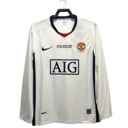 Maglia Manchester United Champions League Finale Retro 2008-09 Trasferta Uomo Manica Lunga