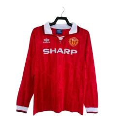 Maglia Manchester United Retro 1992-94 Prima Uomo Manica Lunga