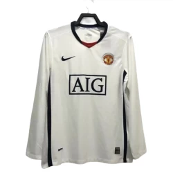 Maglia Manchester United Retro 2008-09 Trasferta Uomo Manica Lunga