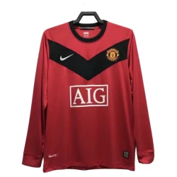 Maglia Manchester United Retro 2009-10 Prima Uomo Manica Lunga