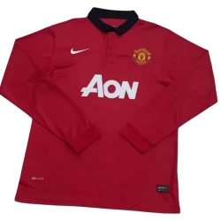 Maglia Manchester United Retro 2013-14 Prima Uomo Manica Lunga