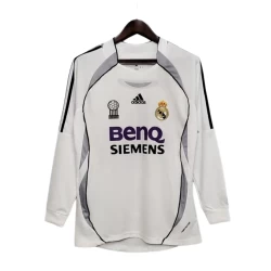 Maglia Real Madrid Retro 2006-07 Prima Uomo Manica Lunga