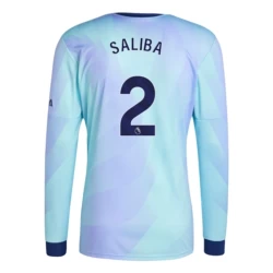 Maglie Calcio Arsenal FC William Saliba #2 2024-25 Terza Uomo Manica Lunga