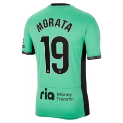 Maglie Calcio Atlético Madrid Alvaro Morata #19 2023-24 Terza Uomo
