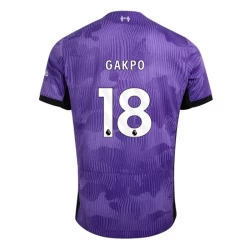 Maglie Calcio Liverpool FC Cody Gakpo #18 2023-24 Terza Uomo